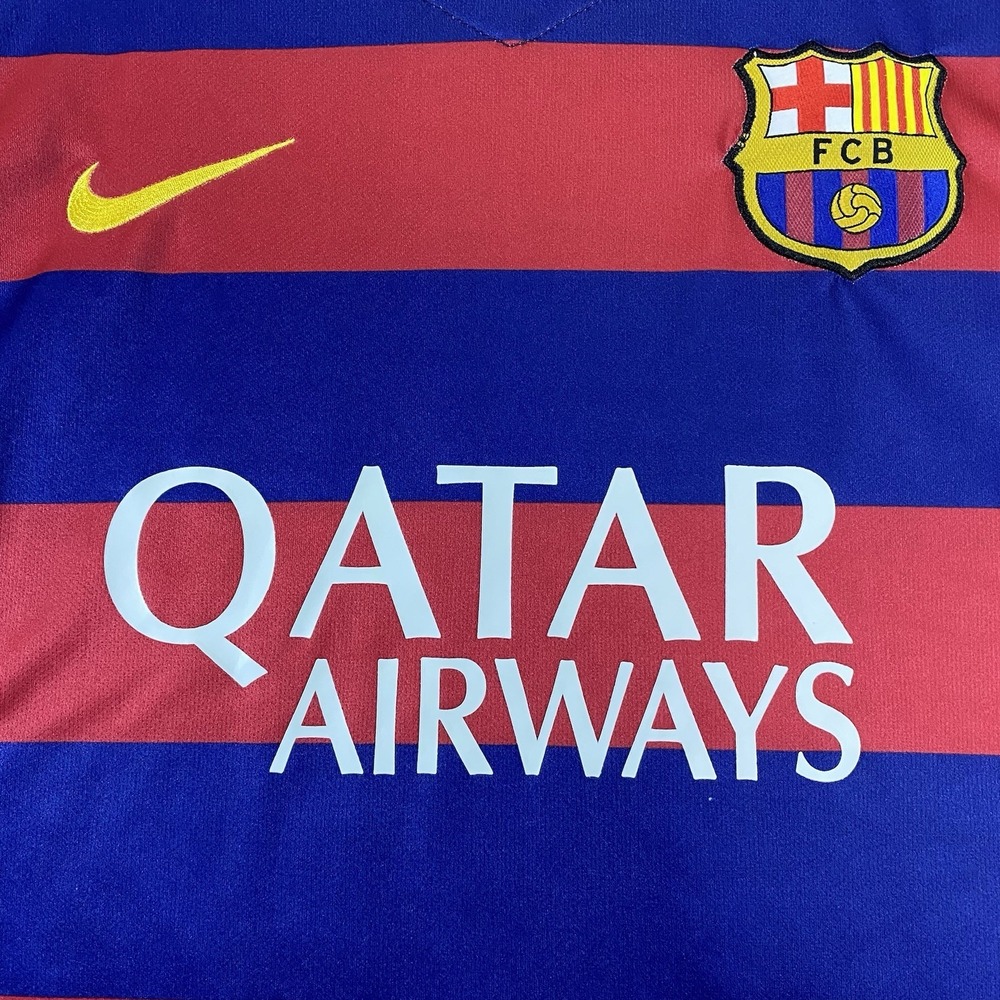 Nike FC Barcelona Dri-FIT Neymar Jr #11 Jersey Youth Small Qatar Airways UNICEF - Picture 4 of 16